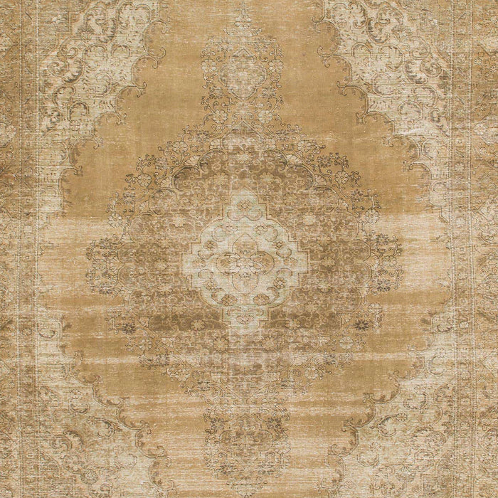 Machine Washable Abstract Cinnamon Brown Rug, wshabs854