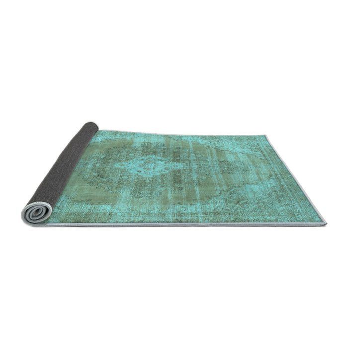 Sideview of Abstract Light Blue Modern Rug, abs854lblu