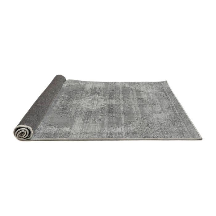 Sideview of Abstract Gray Modern Rug, abs854gry