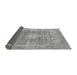 Sideview of Abstract Gray Modern Rug, abs854gry