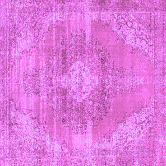 Square Machine Washable Abstract Purple Modern Area Rugs, wshabs854pur