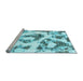 Sideview of Machine Washable Abstract Light Blue Modern Rug, wshabs855lblu