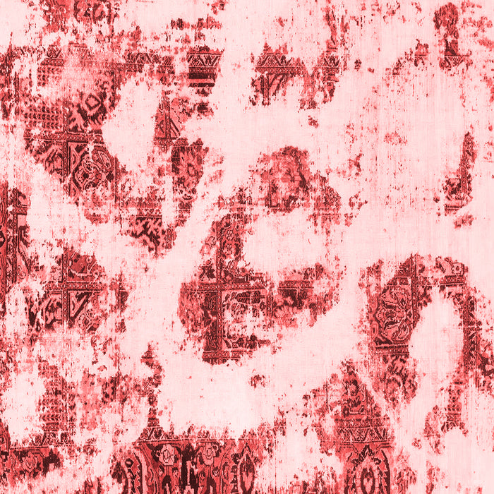 Machine Washable Abstract Red Modern Rug, wshabs855red