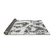 Sideview of Abstract Gray Modern Rug, abs855gry