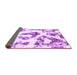 Sideview of Abstract Purple Modern Rug, abs855pur