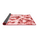 Abstract Red Modern Area Rugs