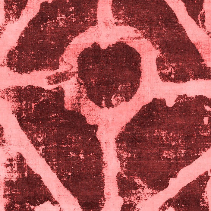 Machine Washable Abstract Red Modern Rug, wshabs856red