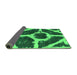 Sideview of Abstract Green Modern Rug, abs856grn