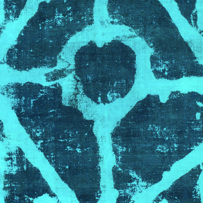 Abstract Turquoise Modern Rug, abs856turq