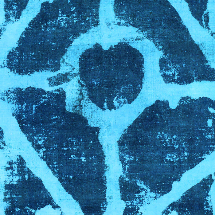 Abstract Light Blue Modern Rug, abs856lblu