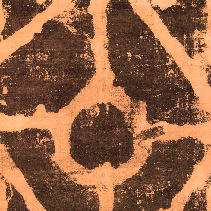 Machine Washable Abstract Orange Modern Area Rugs, wshabs856org