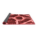 Abstract Red Modern Area Rugs