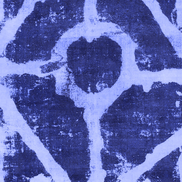 Machine Washable Abstract Blue Modern Rug, wshabs856blu