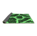 Sideview of Abstract Emerald Green Modern Rug, abs856emgrn