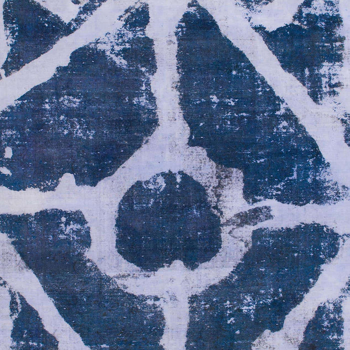 Machine Washable Abstract Lapis Blue Rug, wshabs856