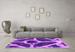 Machine Washable Abstract Pink Modern Rug in a Living Room, wshabs856pnk