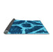 Sideview of Abstract Light Blue Modern Rug, abs856lblu