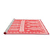 Country Red Washable Rugs