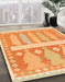 Abstract Chrome Gold Yellow Southwestern Rug in Family Room, abs857