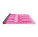 Sideview of Southwestern Pink Country Rug, abs857pnk