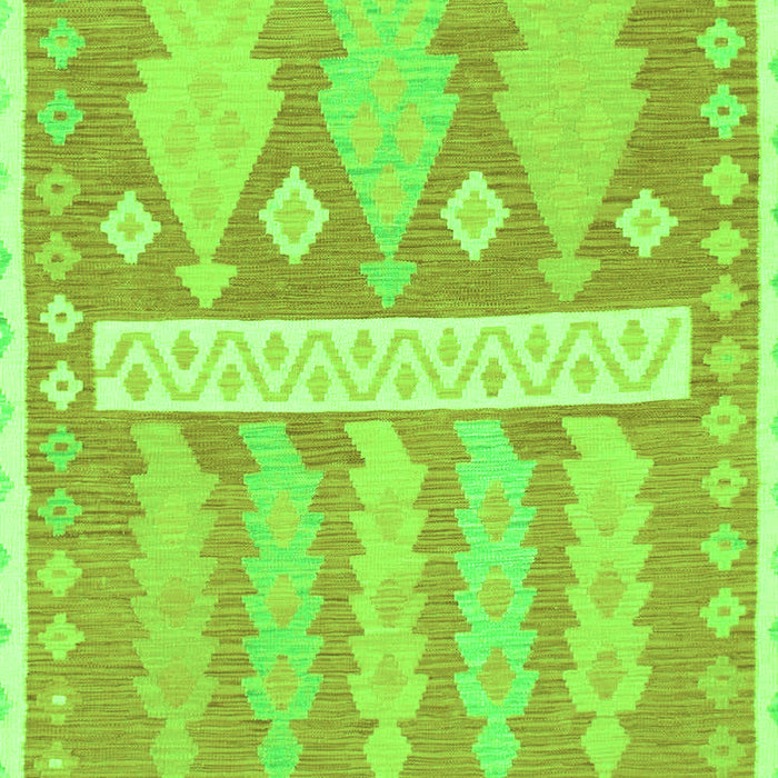 Southwestern Green Country Rug, abs857grn