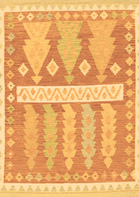 Southwestern Brown Country Rug, abs857brn