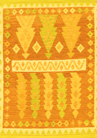 Southwestern Yellow Country Rug, abs857yw