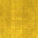 Square Abstract Yellow Modern Rug, abs858yw