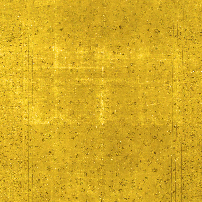 Machine Washable Abstract Yellow Modern Rug, wshabs858yw