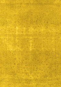 Abstract Yellow Modern Rug, abs858yw