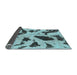 Sideview of Abstract Light Blue Modern Rug, abs859lblu