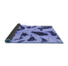 Sideview of Abstract Blue Modern Rug, abs859blu