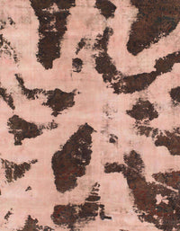 Machine Washable Abstract Light Salmon Pink Rug, wshabs859