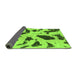 Sideview of Abstract Green Modern Rug, abs859grn