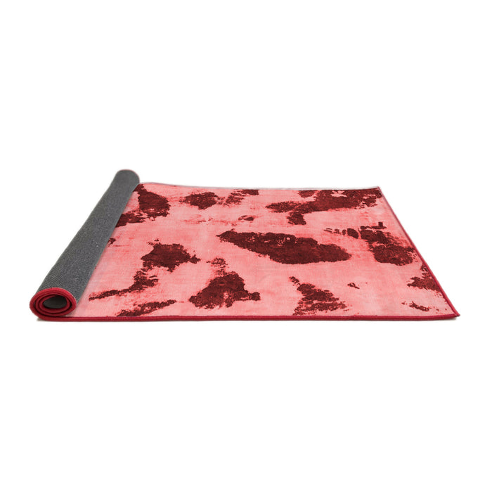 Abstract Red Modern Area Rugs