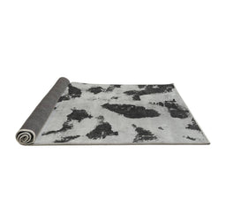 Sideview of Abstract Gray Modern Rug, abs859gry