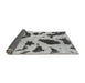 Sideview of Abstract Gray Modern Rug, abs859gry