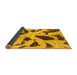 Sideview of Abstract Yellow Modern Rug, abs859yw