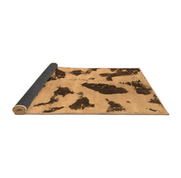 Sideview of Abstract Brown Modern Rug, abs859brn