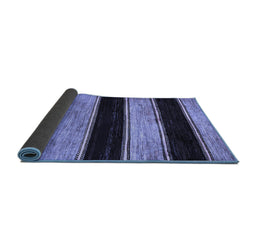 Sideview of Abstract Blue Modern Rug, abs85blu
