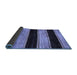 Sideview of Abstract Blue Modern Rug, abs85blu