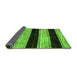 Sideview of Abstract Green Modern Rug, abs85grn