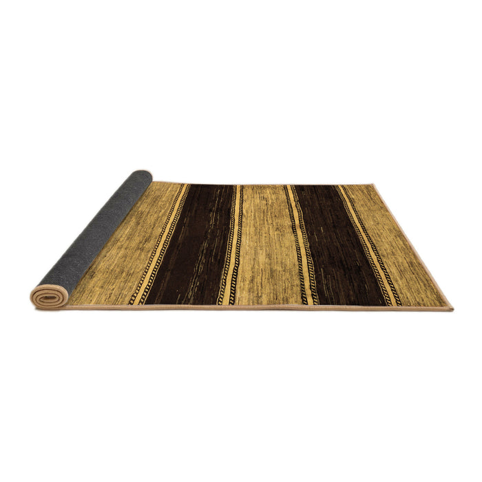 Sideview of Abstract Brown Modern Rug, abs85brn