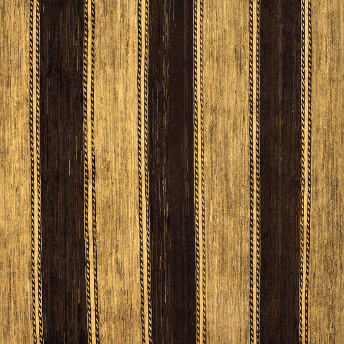 Square Machine Washable Abstract Brown Modern Rug, wshabs85brn