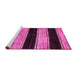 Sideview of Machine Washable Abstract Pink Modern Rug, wshabs85pnk