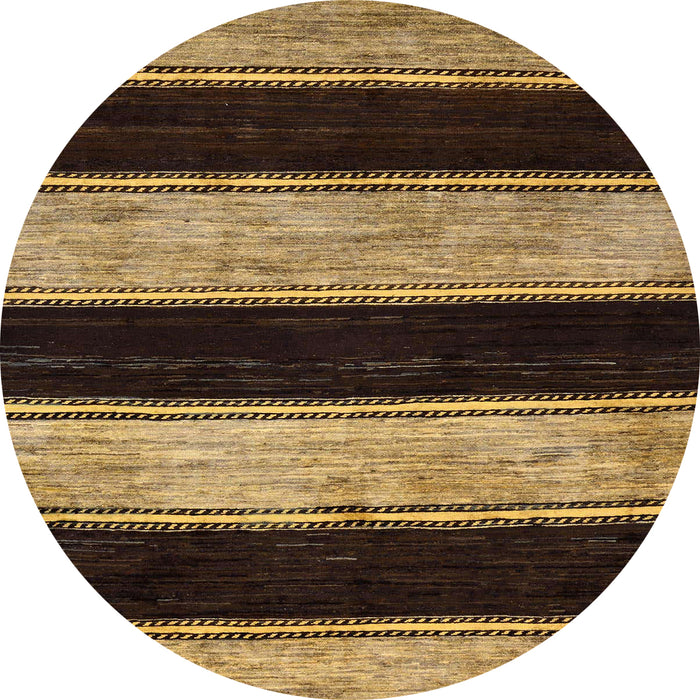 Round Abstract Red Modern Rug, abs85