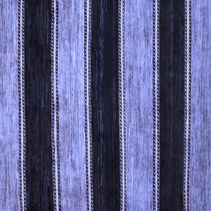 Square Machine Washable Abstract Blue Modern Rug, wshabs85blu