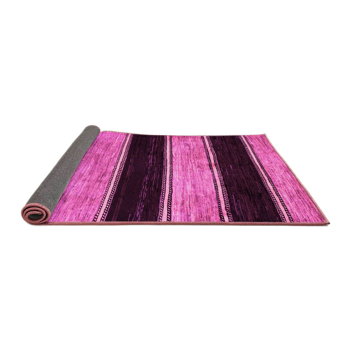 Sideview of Abstract Pink Modern Rug, abs85pnk