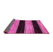 Sideview of Abstract Pink Modern Rug, abs85pnk