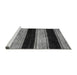 Sideview of Machine Washable Abstract Gray Modern Rug, wshabs85gry